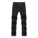Men's Washed Holes Solid Jeans GBBF-116