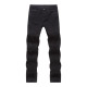 Men's Washed Holes Solid Jeans GBBF-116