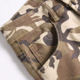 Men's Fashion Camouflage Print Denim Shorts GBBF-2434