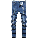 Men's Fashion Slim Holes Pencil Jeans GBBF-344