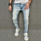 Men's Fashion Holes Patchwork Jeans GBBF-7006