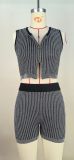 Knits Sleeveless Tops Shorts 2 Piece Set MDF-5514