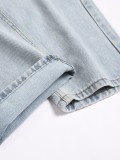 Men's Casual Holes Loose Straight Jeans GBBF-662073