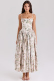 Sexy Print Sling Loose Maxi Dress GLJS-B8299