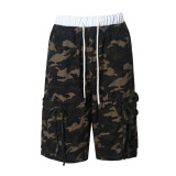 Camouflage Print Drawstring Shorts GNZD-51613PBD