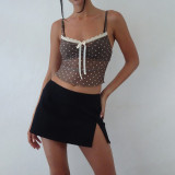 Print Lace Sling Tank Tops FL-YL25029PFO