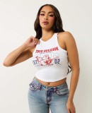 Letter Print Sleeveless Tank Tops GMJL-XX706