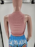 Letter Print Sleeveless Tank Tops GMJL-XX706
