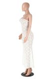 Lace See Through Slim Maxi Dress MZ-2901