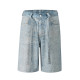 Loose Denim Hot Drill Fifth Pants(With Belt) OD-8739