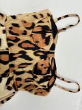 Plus Size Leopard Print Big Swing Maxi Dress GMAN-29081