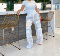 Sexy See Through Loose Solid Pants LSD-2443