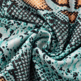 Python Printed Sleeveless Hollow Out Jumpsuit GDSF-D25JP134