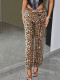 Leopard Print Sequin Straight Pants GFRT-060014PBL