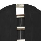Sexy Wrap Chest Top And Staight Pants 2 Piece Set  BY-7367