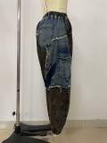 Fashion Patchwork Denim Loose Jeans LSD-2465