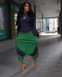 Fashion Patchwork Denim Loose Jeans LSD-2465