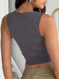 Sleeveless Solid Color Tank Tops GZYU-K2512073