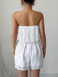 Solid Color Wrap Chest Slim Romper GZEY-D2326004