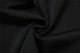Cross Contrast Color Backless Jumpsuit DLSF-K25Q73474