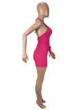 Sleeveless Hollow Out Knits Two Piece Shorts Set SHD-9782