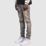 Men's Fashion Print Slim Tight Jeans GDMY-609