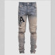 Men's Fashion Print Slim Tight Jeans GDMY-609