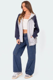 Loose Washed Pockets Straight Jeans GMYT-13635