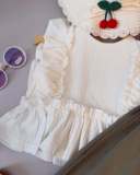 Kids Girls Solid Color Lace Sleeve 2 Piece Set GYAY-8129