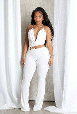 Halterneck Hollow Out Sling Jumpsuit QODY-6064