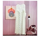 Print Loose Long Sleeve Maxi Dress GZRF-982