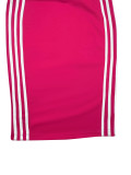 V Neck Stripe Short Sleeve Two Piece Pants Set ZDF-33106