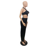 Sexy Solid Color Bikinis Long Skirt Swimsuit Set GCNF-0103