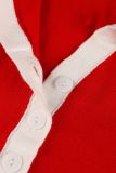 Solid Color Lapel Slim Romper YWXS-K25L597