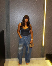 Plus Size Washed Loose Fashion Jeans GYLN-0199