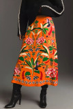 Casual Printed Vintage Half Body Skirt SHD-9705