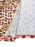 Leopard Print Zipper Hooded Two Piece Pants Set SHD-9718