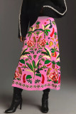 Casual Printed Vintage Half Body Skirt SHD-9705
