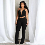 Halterneck Hollow Out Backless Jumpsuit YF-10867