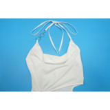 Halterneck Hollow Out Backless Jumpsuit YF-10867