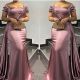 Irregular Solid Color Short Sleeve Maxi Dress GMYU-8123