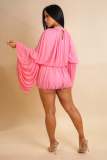 Lantern Sleeve Solid Color Loose Romper ORY-5273