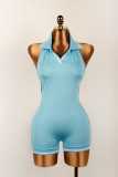 Sleeveless Solid Color Backless Romper YWXS-K25L67