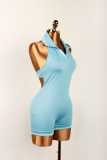 Sleeveless Solid Color Backless Romper YWXS-K25L67