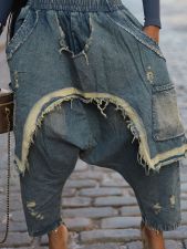 Holes Fashion Loose Haren Jeans ONY-391378