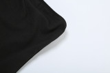 Contrast Color Patchwork Pleated Tube Top Dress GYME-K23D41324