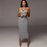 Sexy Sling Backless Midi Dress GYME-D1735311