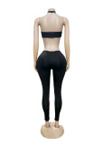 Tight Halterneck Wrap Chest Pants 2 Piece Set GFCF-1384