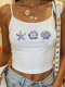 Print Sling Sleeveless Vest YWXS-K25L663-K25L642