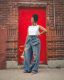 Plus Size Retro Ripped Straight Leg Jeans GYLN-9037